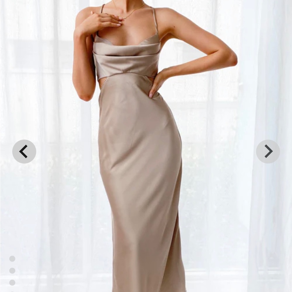 Beige Long Dress